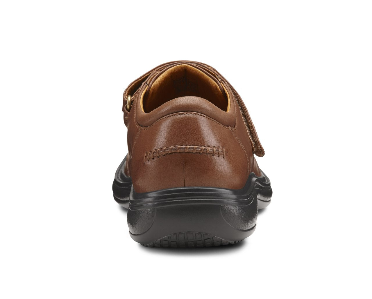 Dr. Comfort Frank Men's Dress Shoe - Bark - heel_view