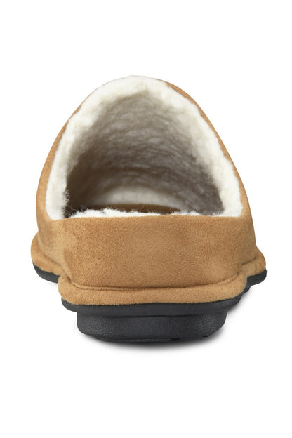 Dr. Comfort Easy Men's Slippers - Camel - heel_view