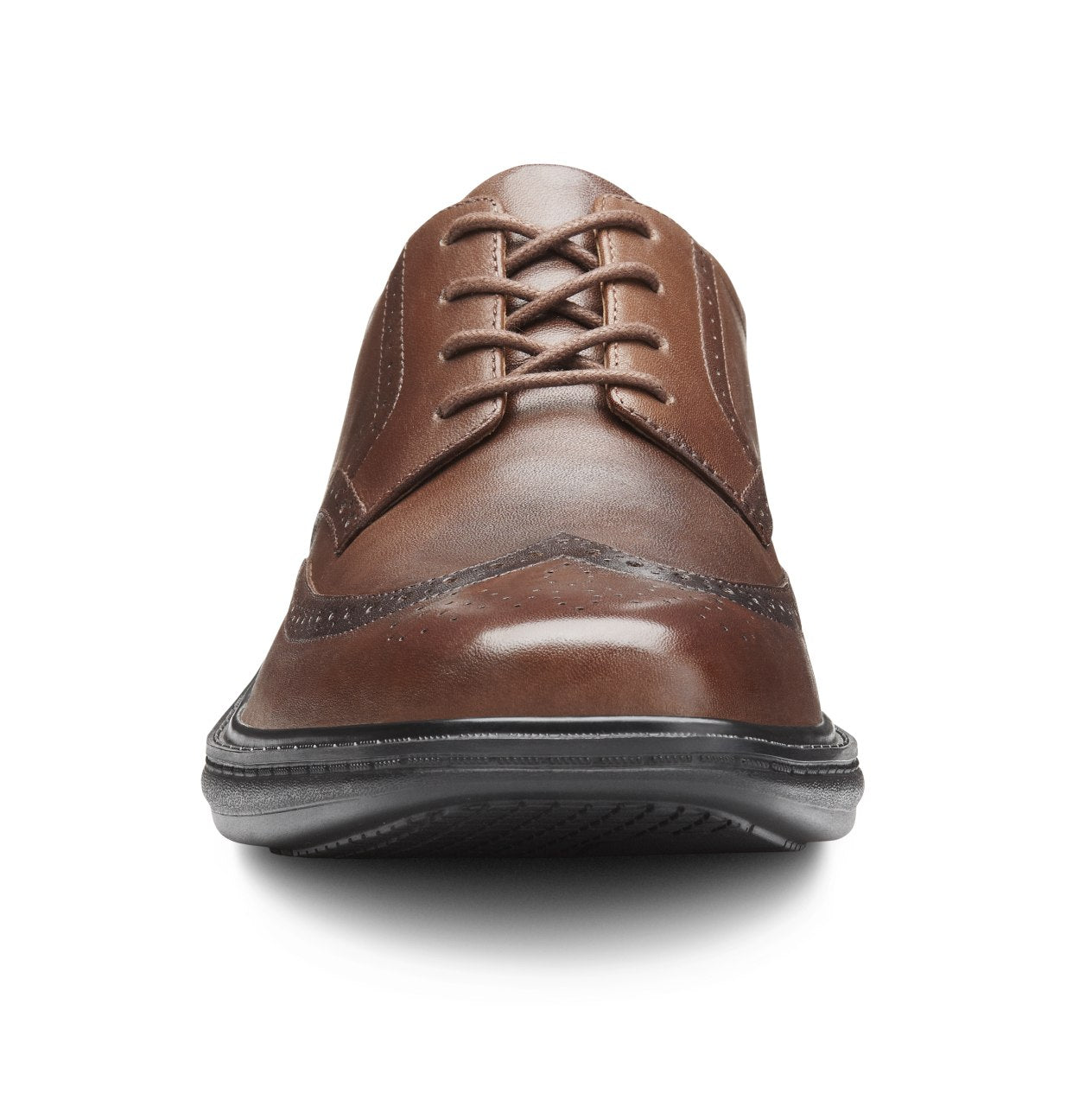 Dr. Comfort Wing Men's Dress Shoe - Chestnut - front_toe