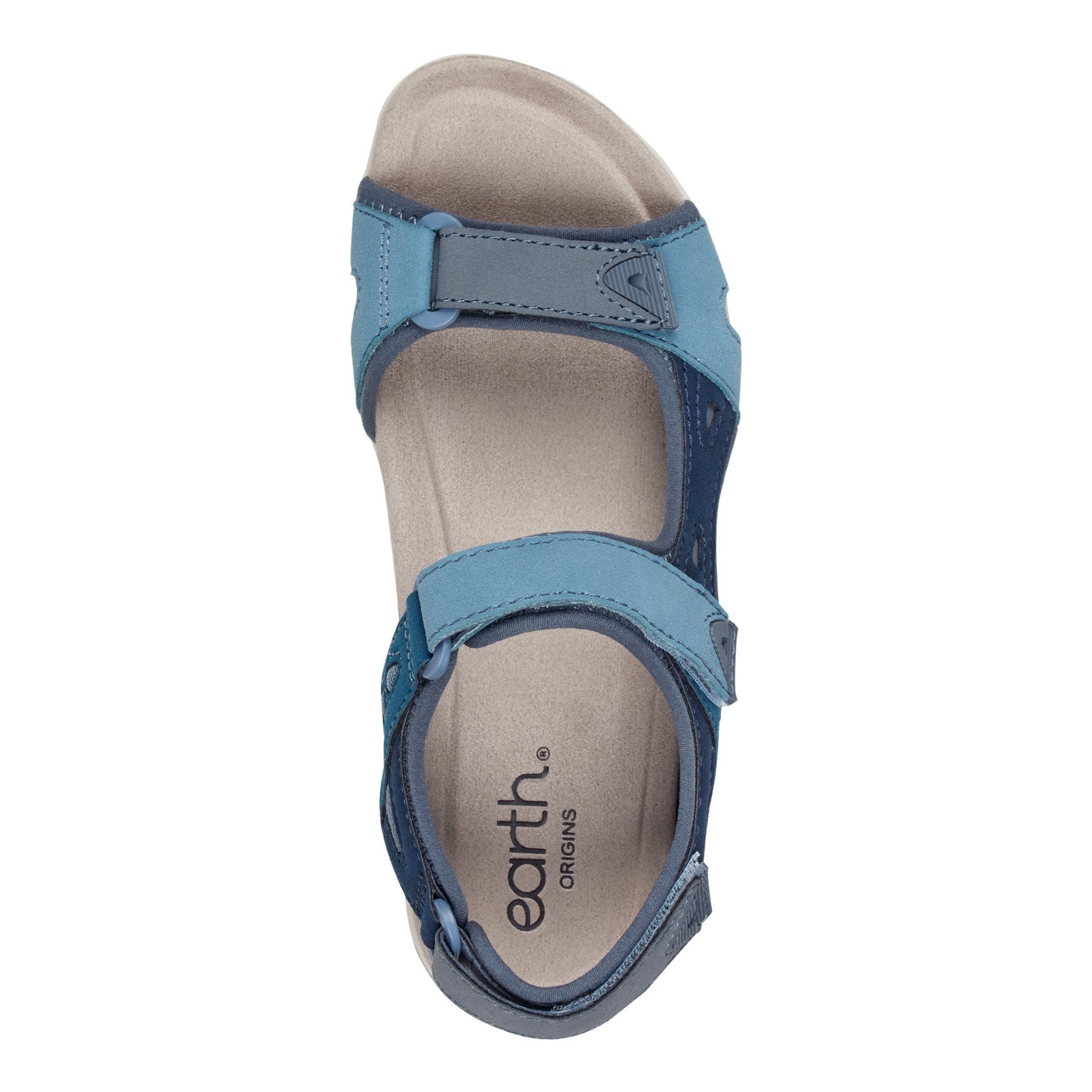 Earth Skylar Cushioned Arch-Support Adjustable Women's Sandal - Blue Multi - 6