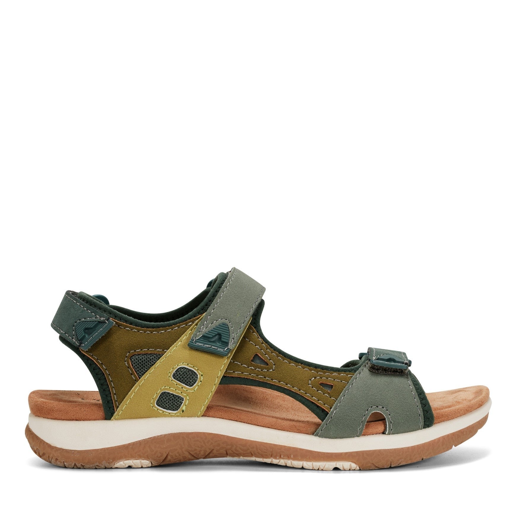 Earth Skylar Cushioned Arch-Support Adjustable Women's Sandal - Dark Green - 1