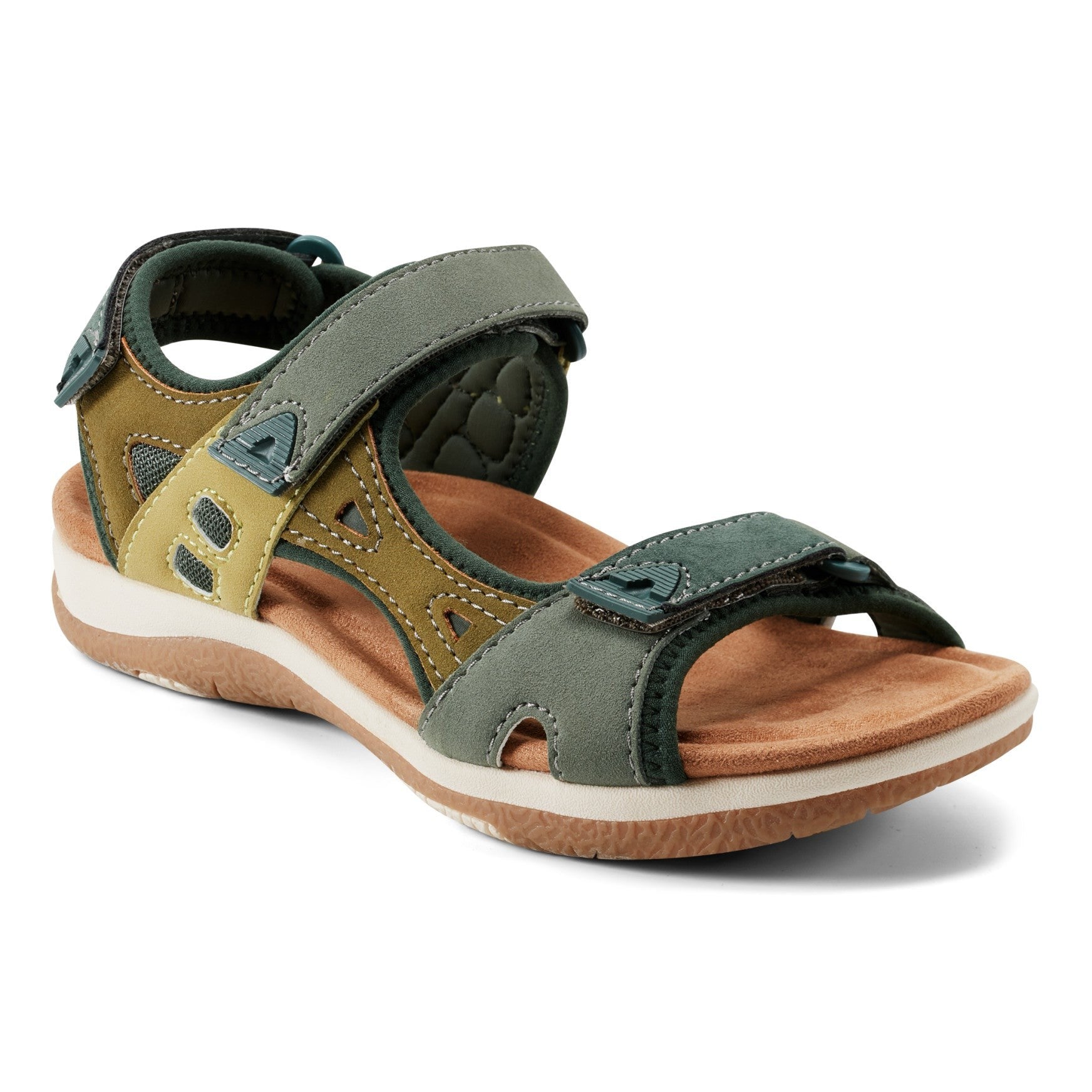 Earth Skylar Cushioned Arch-Support Adjustable Women's Sandal - Dark Green - 2