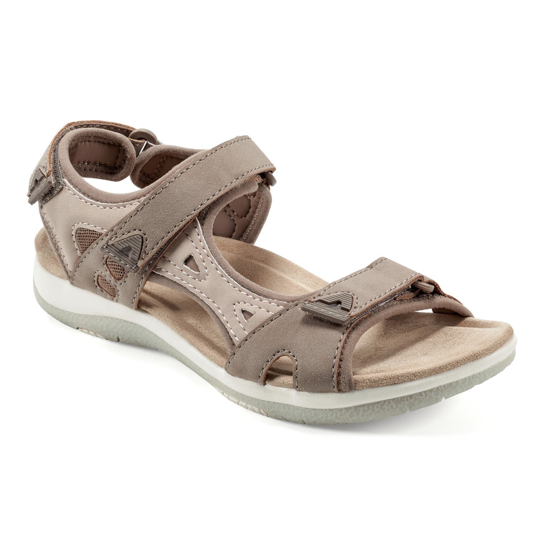 Earth Skylar Cushioned Arch-Support Adjustable Women's Sandal - Light Brown/pink - 2
