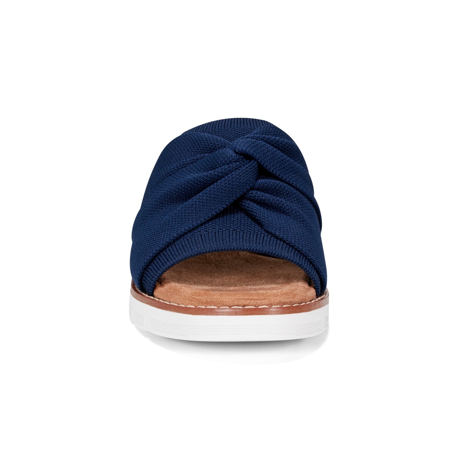 Easy Spirit Josy Knotted Cushioned Arch-Support Slide Women's Slide Sandal - Navy - 3