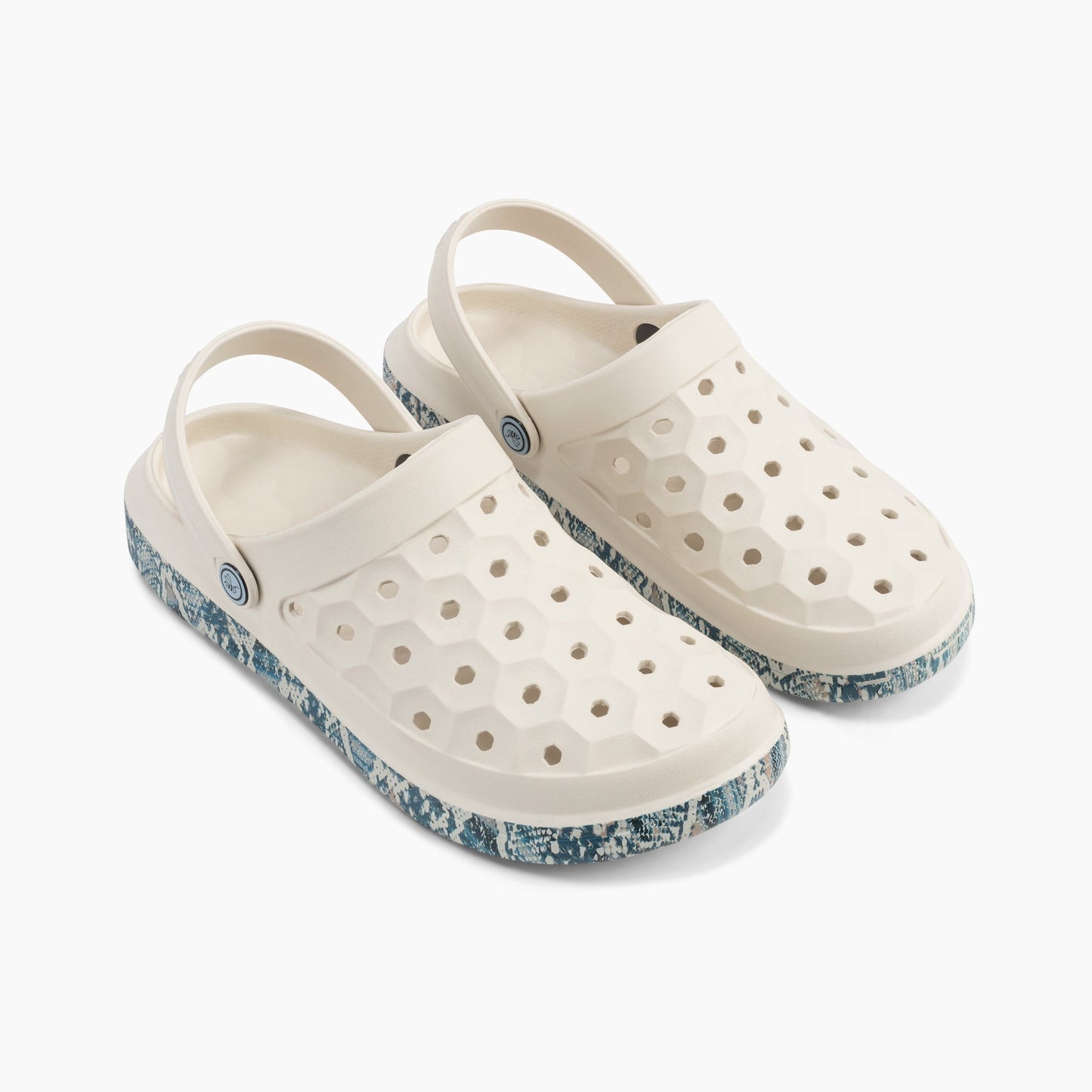 Joybees Men's Varsity Clog - Bone Snakeskin - Profile