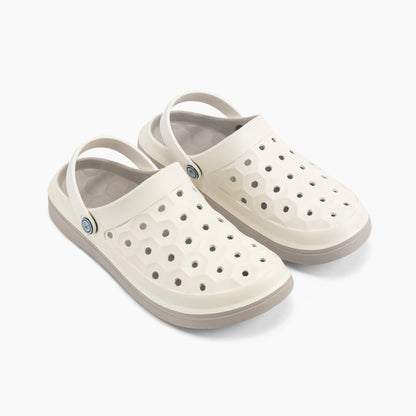 Joybees Men's Varsity Clog - Bone / Taupe - Profile