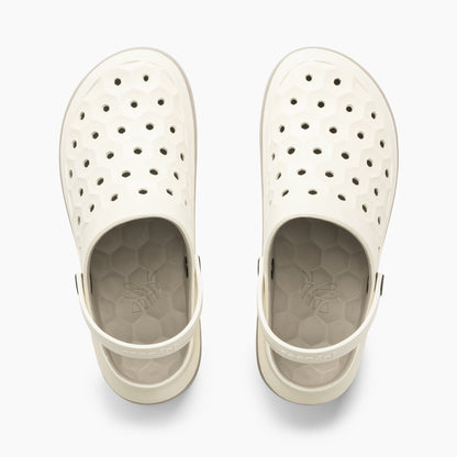 Joybees Men's Varsity Clog - Bone / Taupe - Top