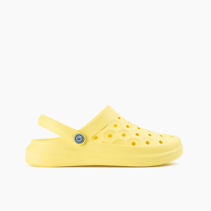 Joybees Men's Varsity Clog - Yellow Iris - Side