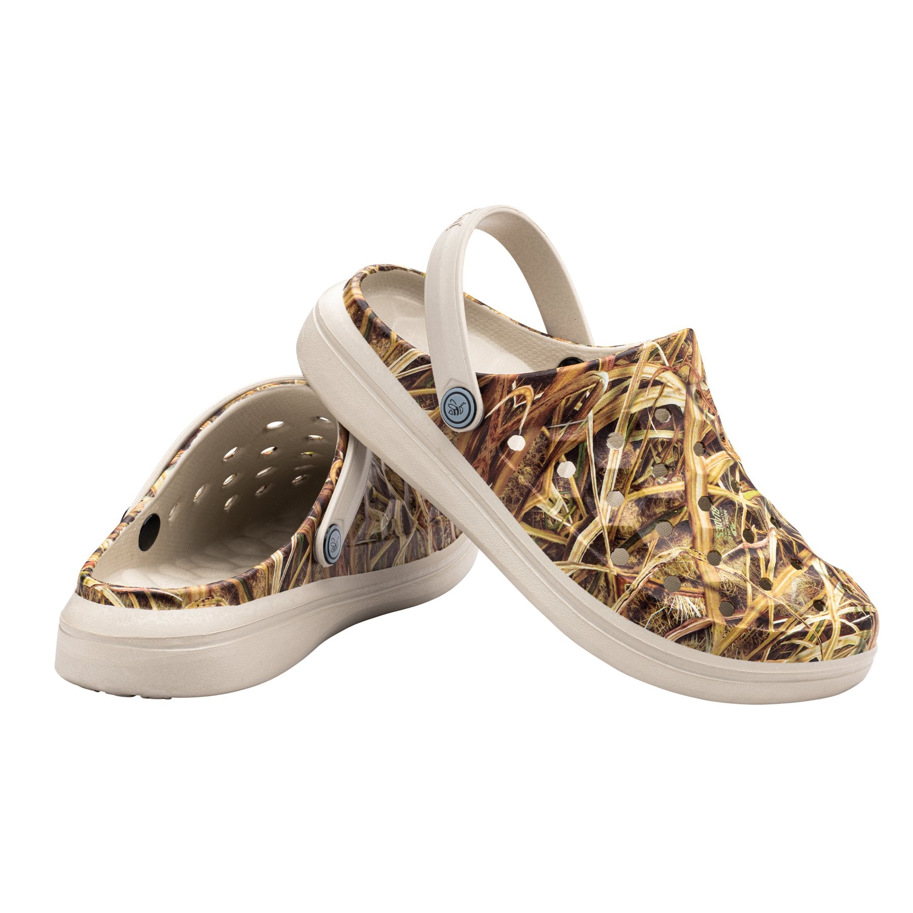 Joybees Varsity Clog - Unisex Comfort Clog - Mossy Oak Shadow Grass Pair