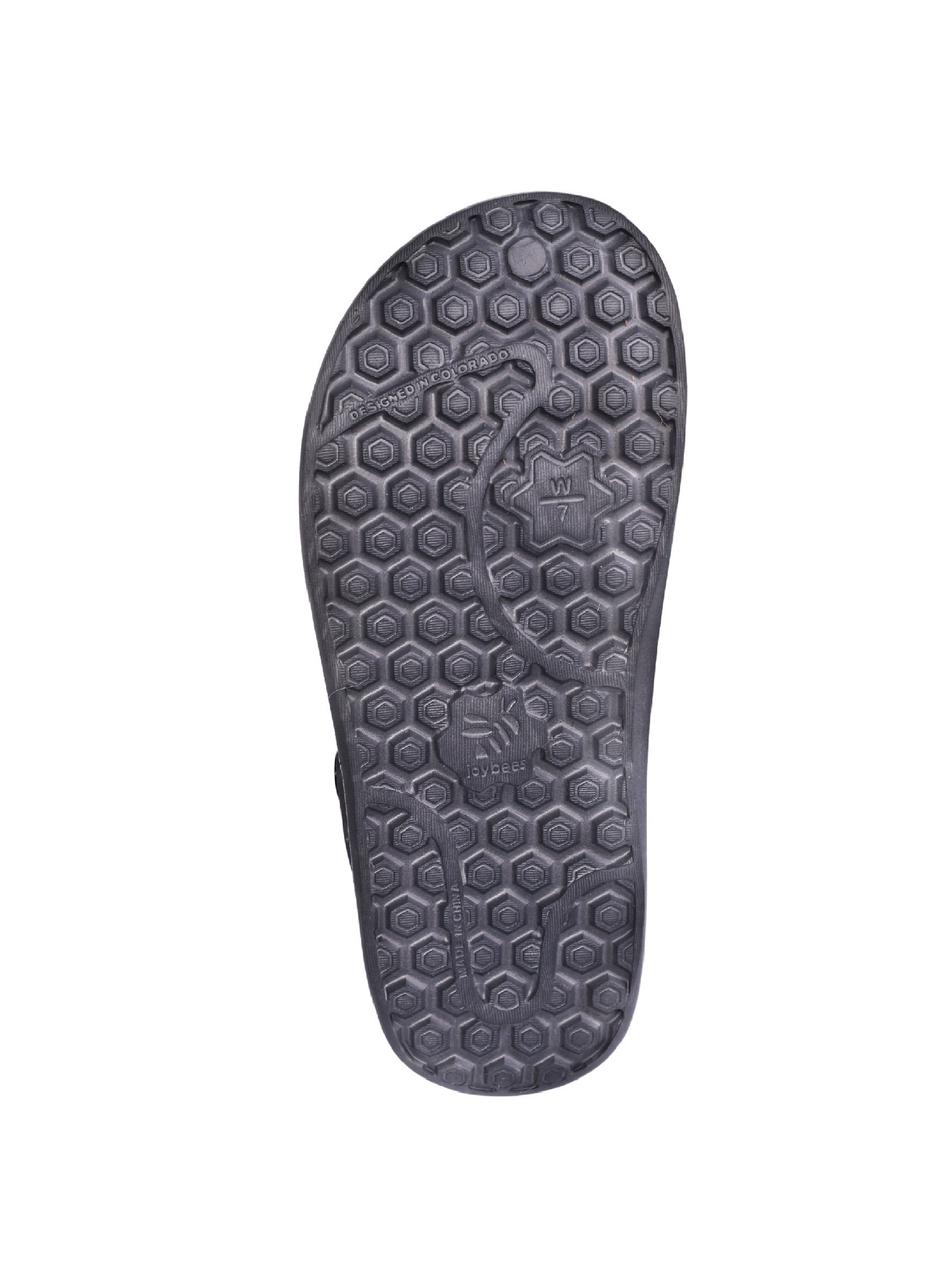 Joybees Varsity Clog - Unisex Comfort Clog - Charcoal - Bottom