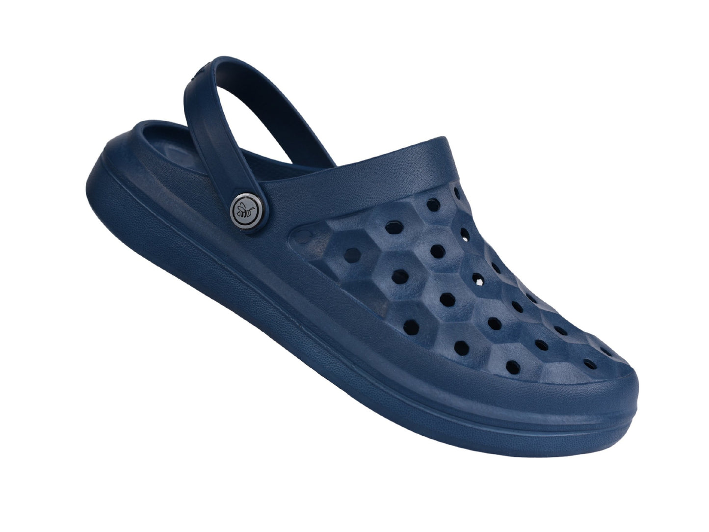 Joybees Varsity Clog - Unisex Comfort Clog - Navy - Strap Detail