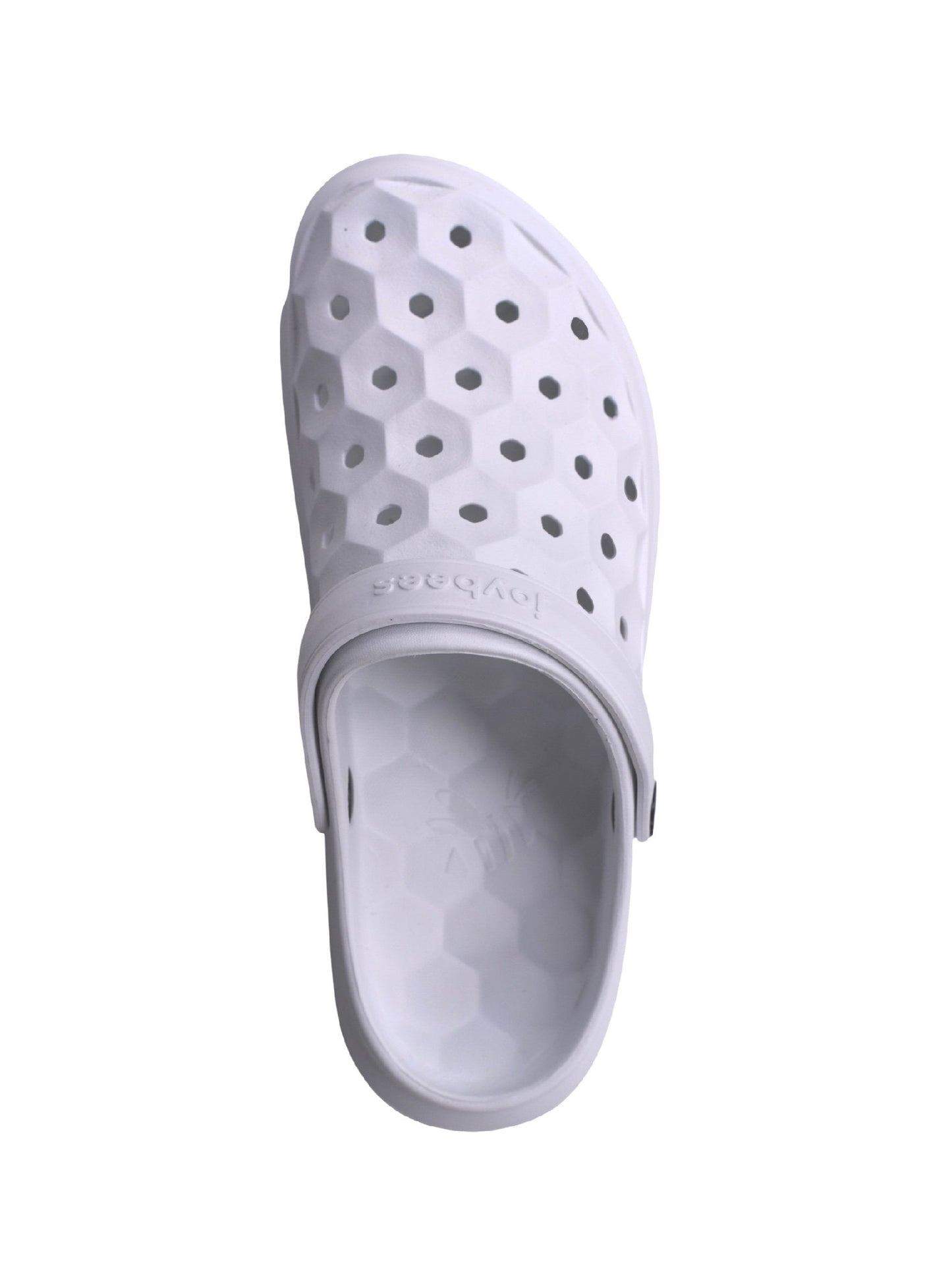 Joybees Varsity Clog - Unisex Comfort Clog - White - Top