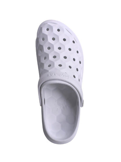 Joybees Varsity Clog - Unisex Comfort Clog - White - Top