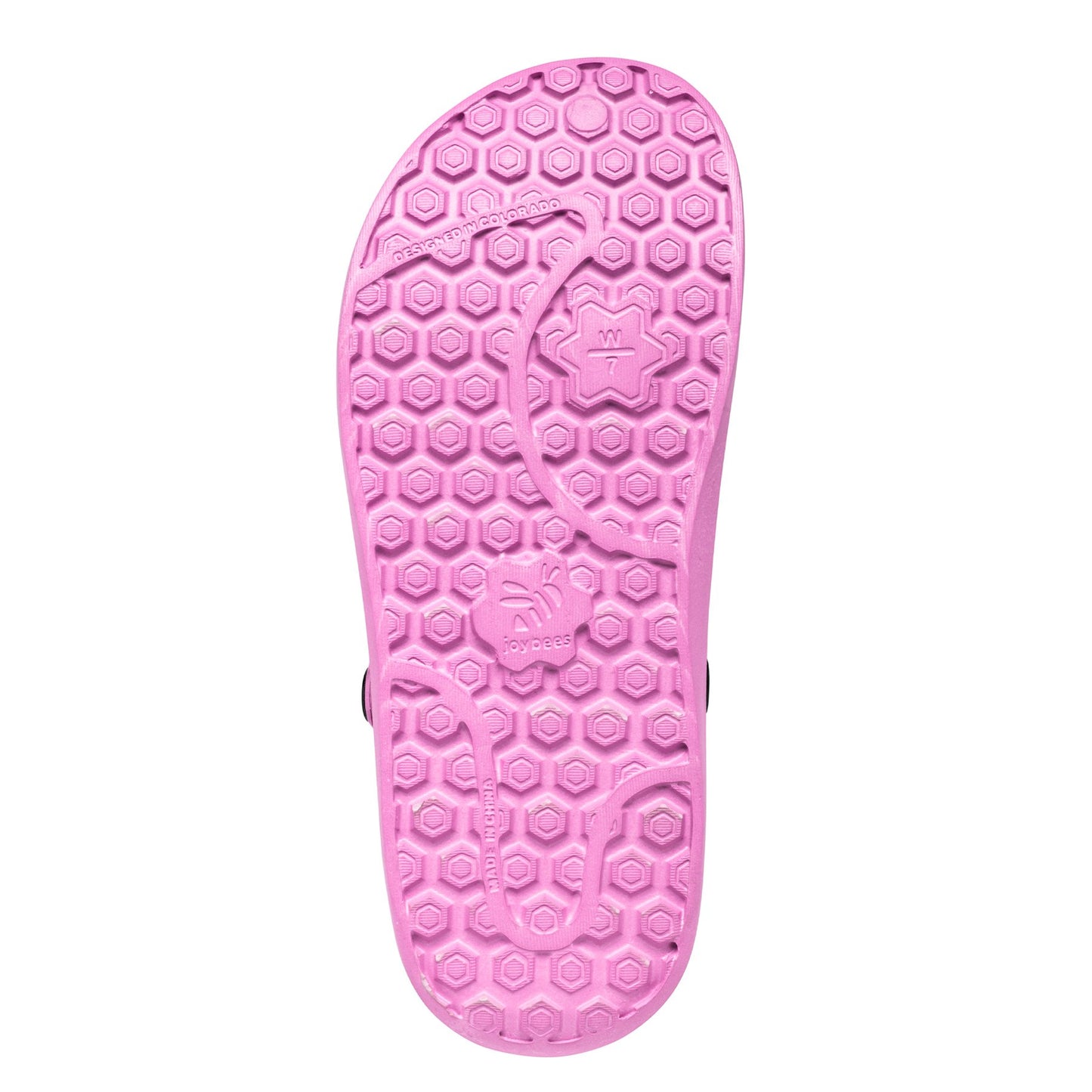 Joybees Varsity Clog - Unisex Comfort Clog - Graphic Psychedelic Tropical Orc Botom