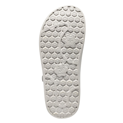 Joybees Varsity Clog - Unisex Comfort Clog - Graphic Paisely Light Grey Bottom