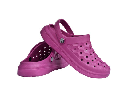 Joybees Varsity Clog - Unisex Comfort Clog - Plum - Pair