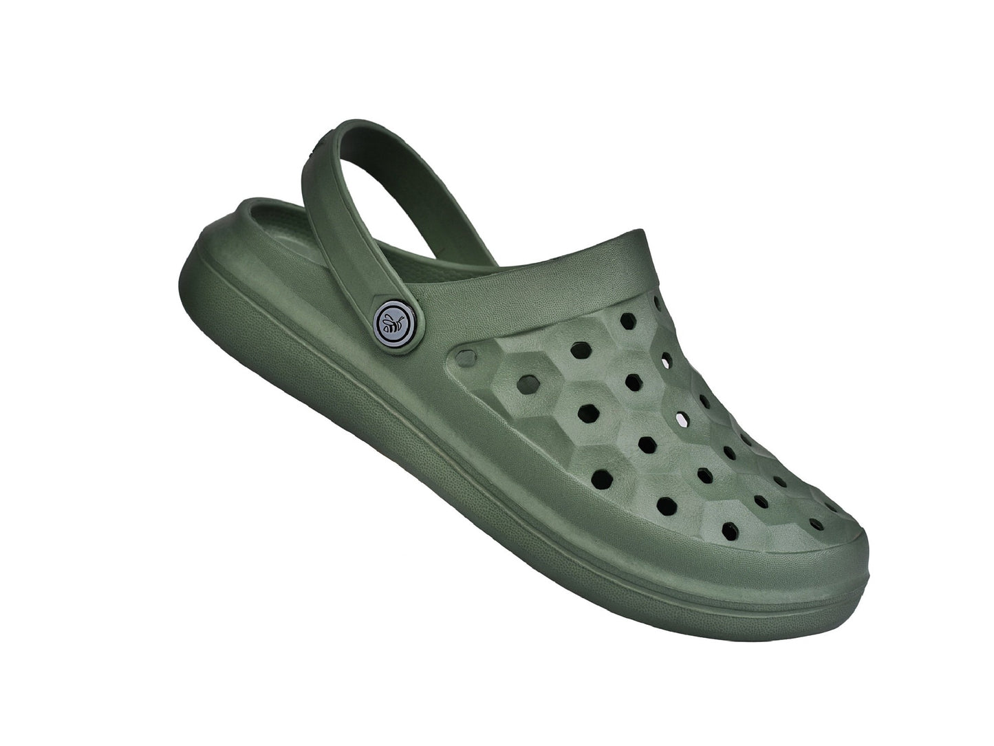 Joybees Varsity Clog - Unisex Comfort Clog - Sage - Strap Detail