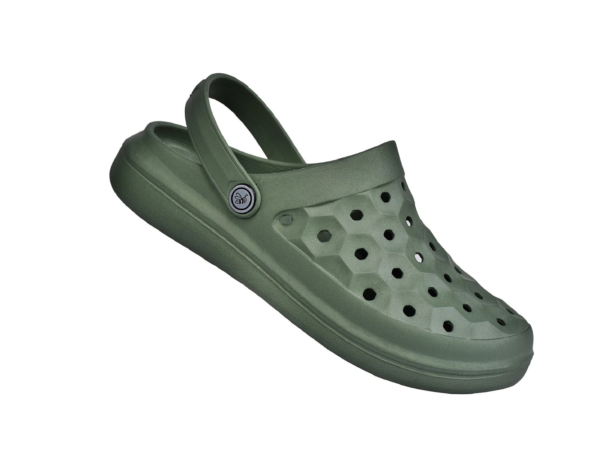 Joybees Varsity Clog - Unisex Comfort Clog - Sage - Strap Detail