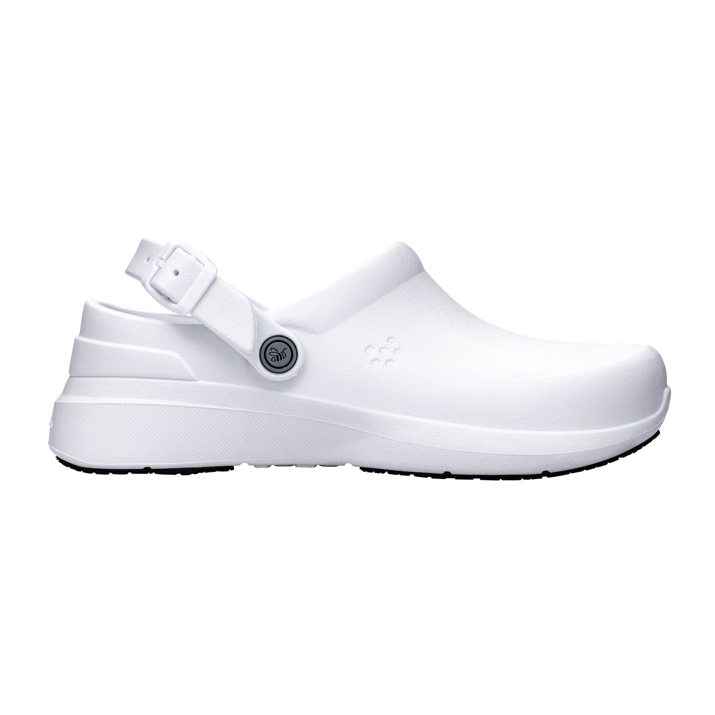 Joybees Work Clog - Unisex Slip Resistant Professional Shoe - White - Side