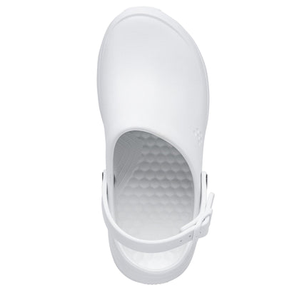 Joybees Work Clog - Unisex Slip Resistant Professional Shoe - White - Top