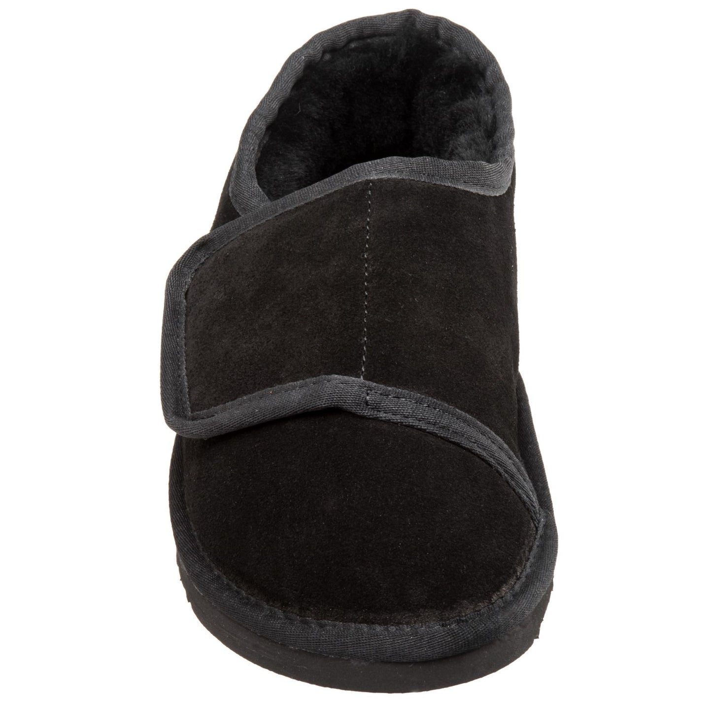 Lamo Sheepskin Bootie Wrap Slipper - Women's Suede - Black top