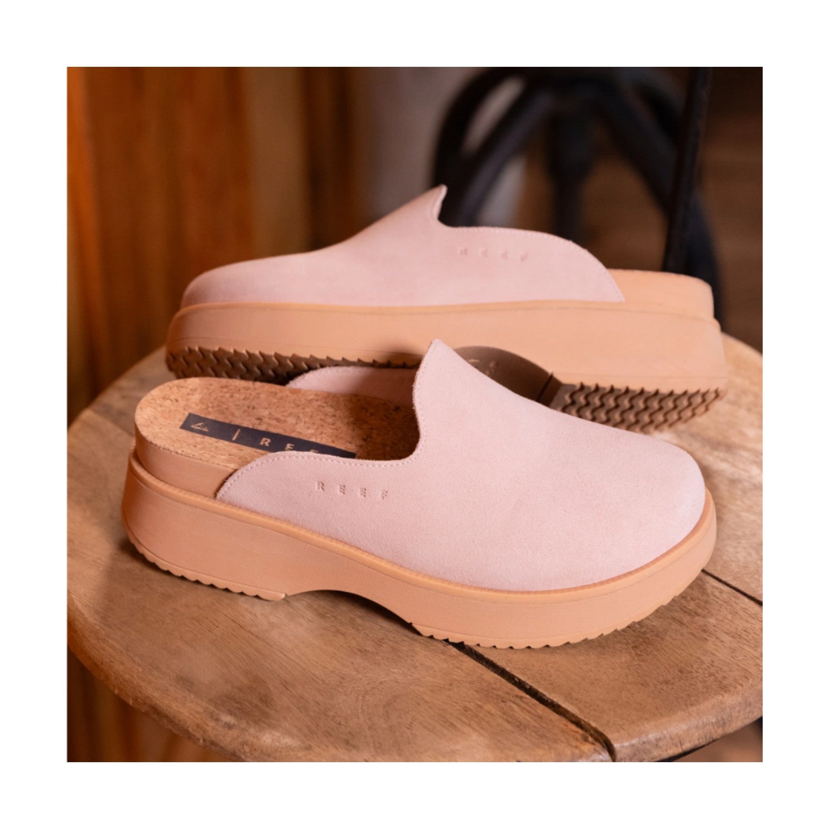 Reef Vista Skye view 3 - Cameo Rose Suede