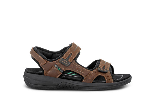 Orthofeet Gemini Adjustable Heel Strap - Brown - Product View - 1
