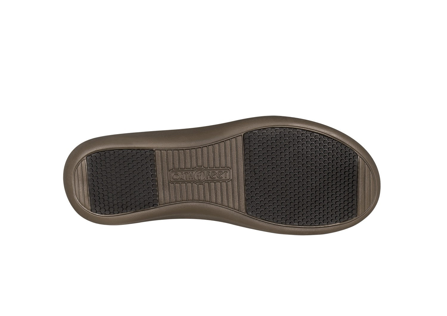 Orthofeet Minerva Hands-Free Supportive Women's Sandals - Brown - Sole View - 6