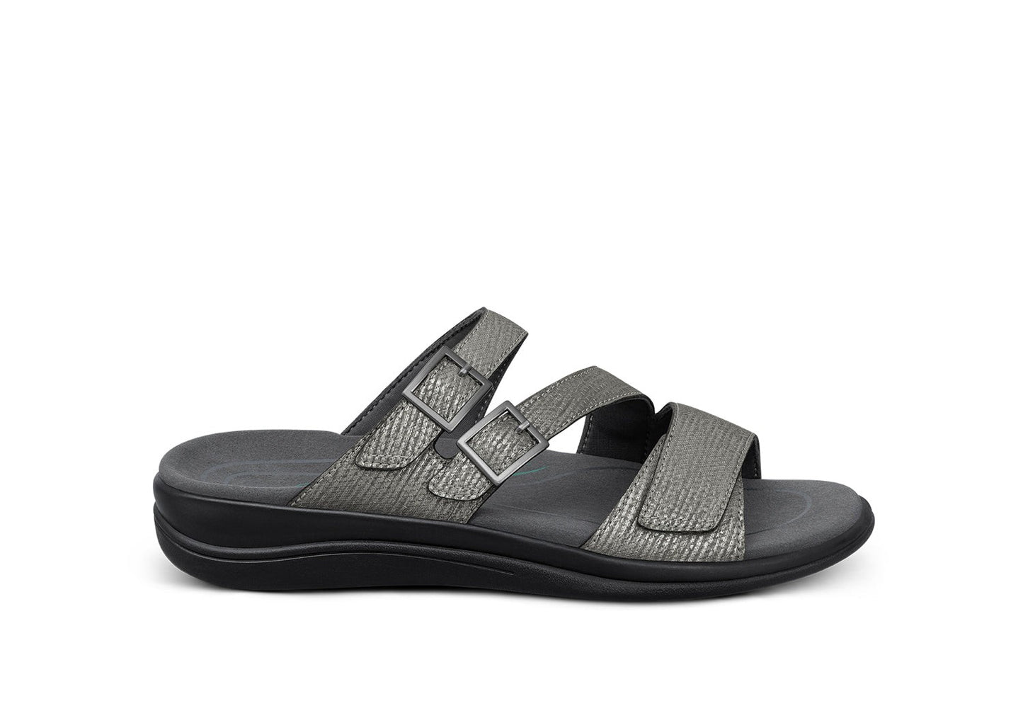 Orthofeet Sahara Weave Women's Sandals - Pewter - Product View - 1