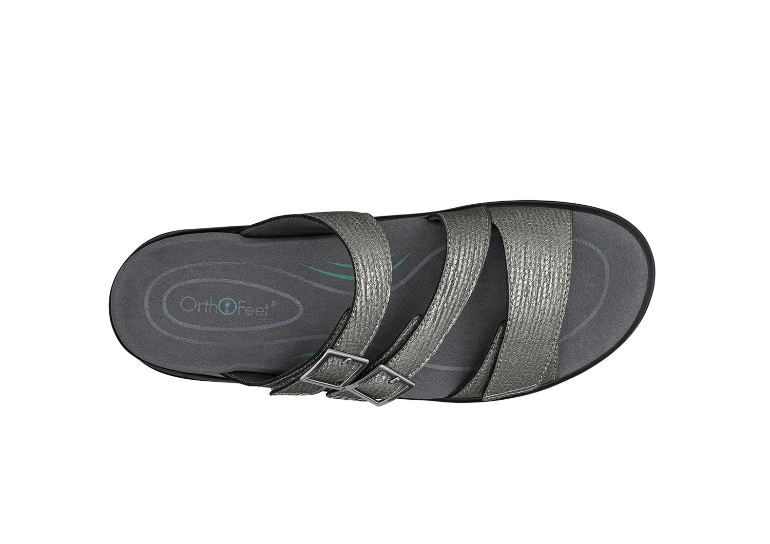 Orthofeet Sahara Weave Women's Sandals - Pewter - Product View - 6