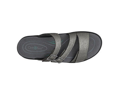 Orthofeet Sahara Weave Women's Sandals - Pewter - Product View - 6
