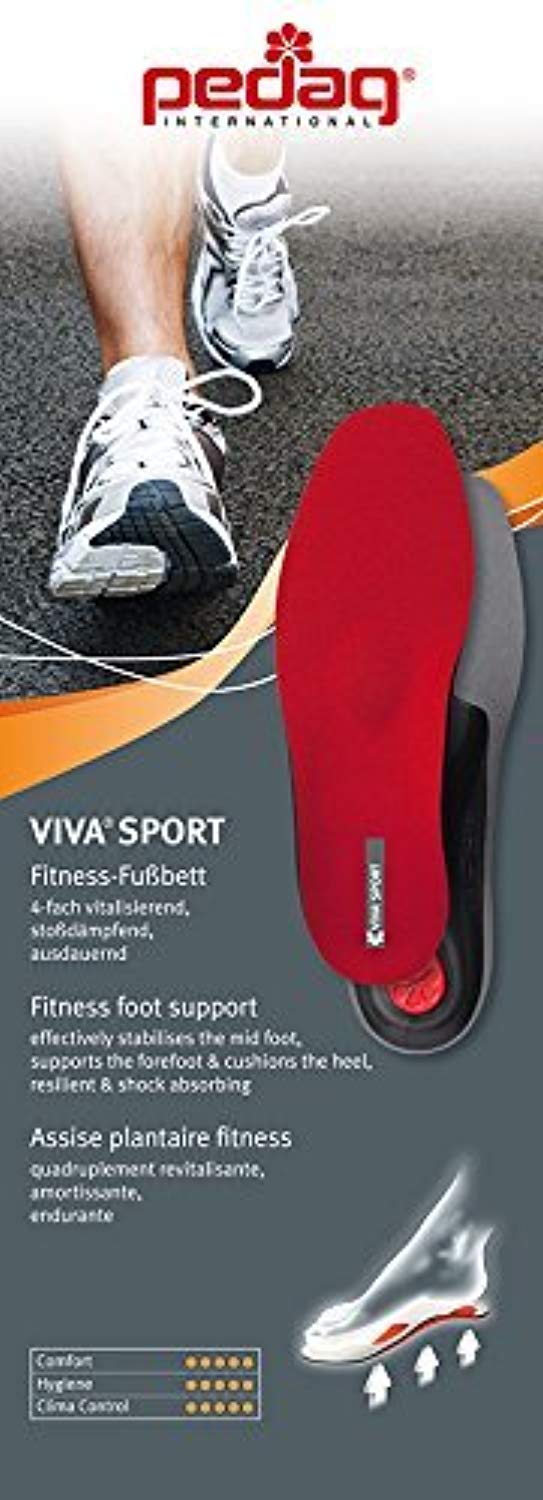 Pedag VIVA Sport Full Length Orthotic Insole - Red