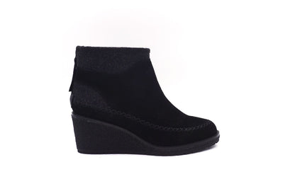 Pendleton Women's Arago Zip Wedge Wool &amp; Waterproof - Black - Lateral Side