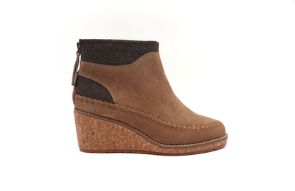 Pendleton Women's Arago Zip Wedge Wool &amp; Waterproof - Toasted Coconut - Lateral Side