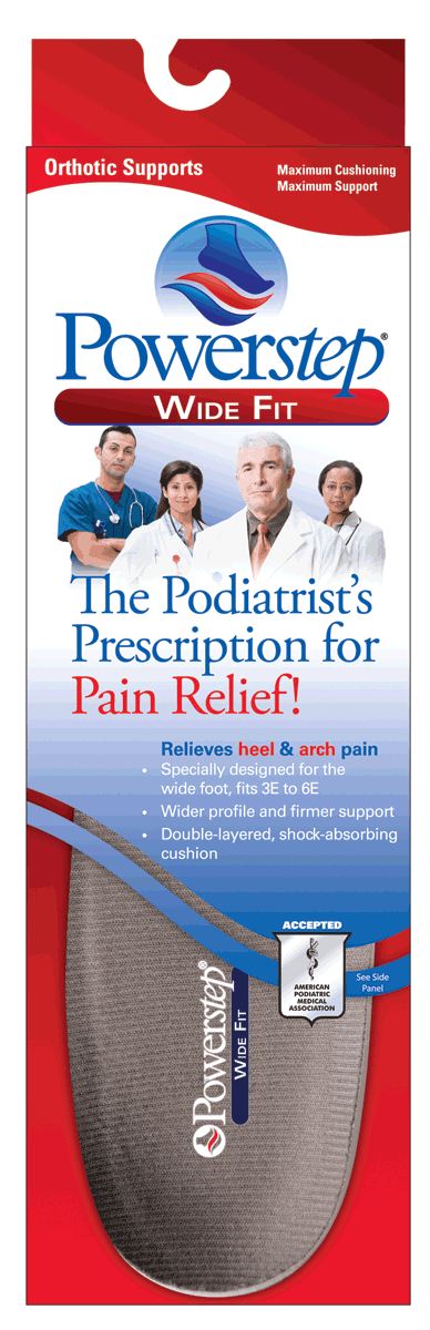 Powerstep Wide Fit - Extra Wide Orthotics