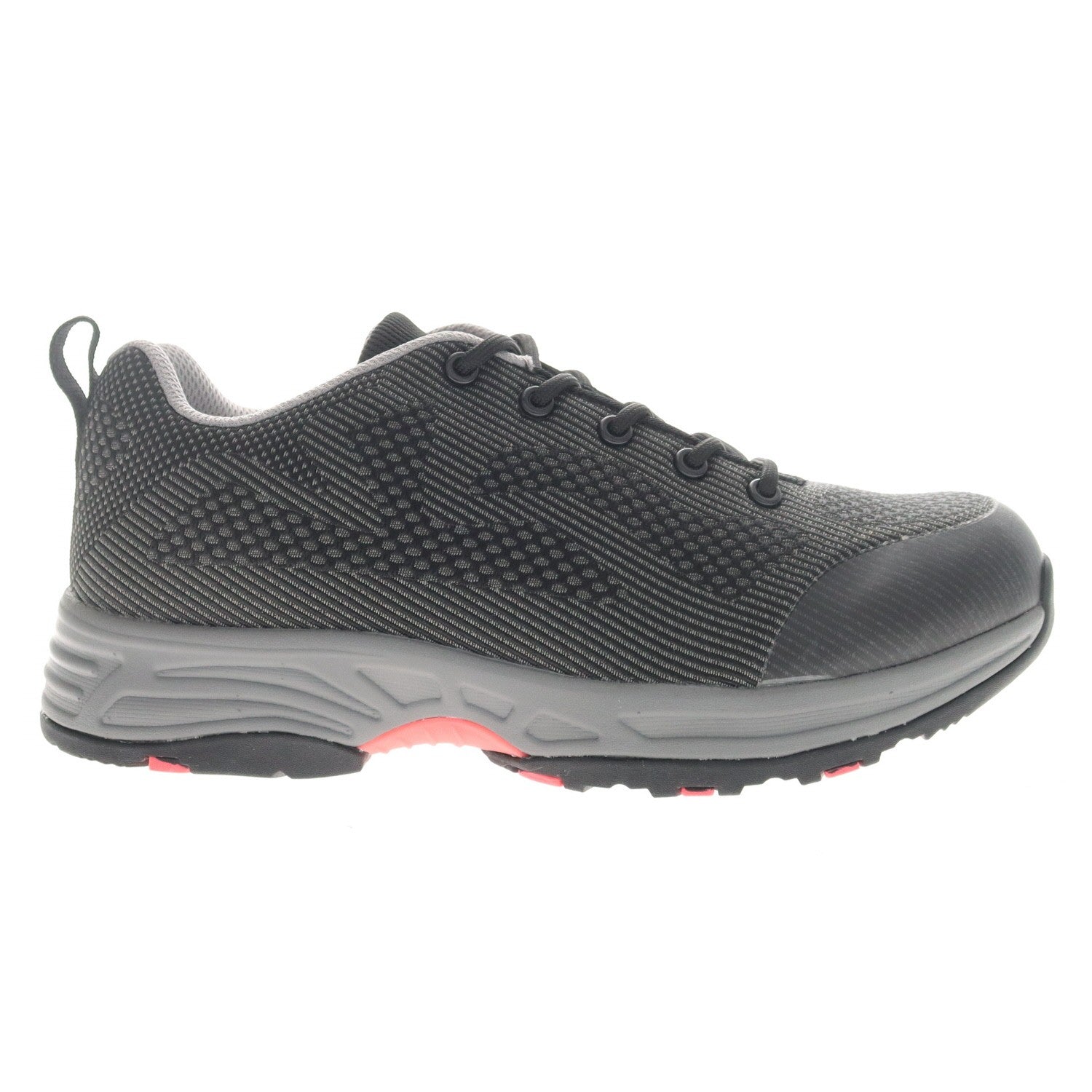 Propet Cora Women's Hiking Shoe - Black/hot Pink - outside view