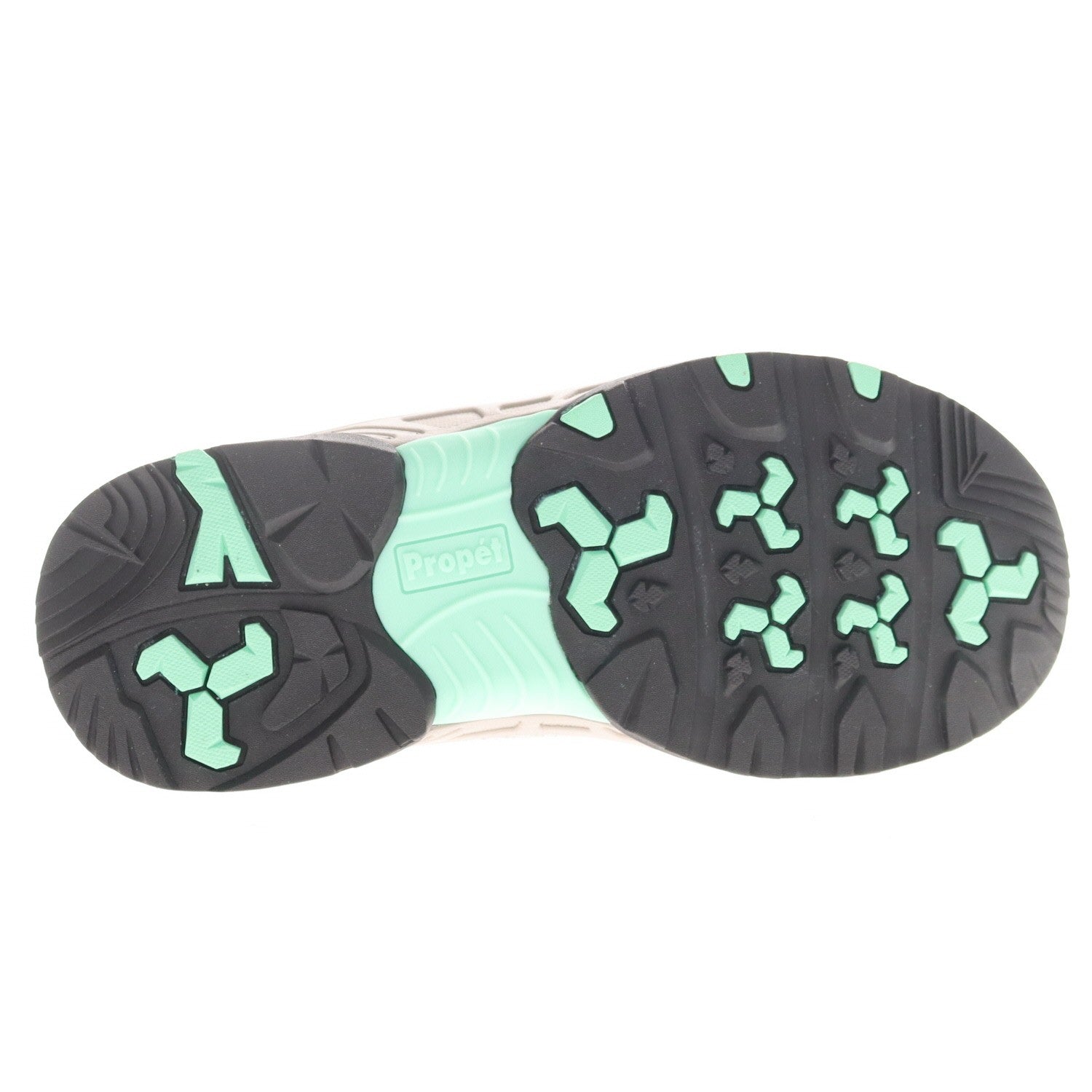 Propet Cora Women's Hiking Shoe - Grey/mint - bottom view