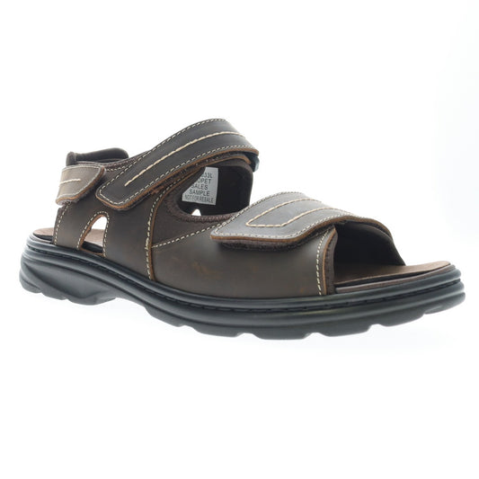 Propet Hudson Men's Walking Sandal - Brown - angle main