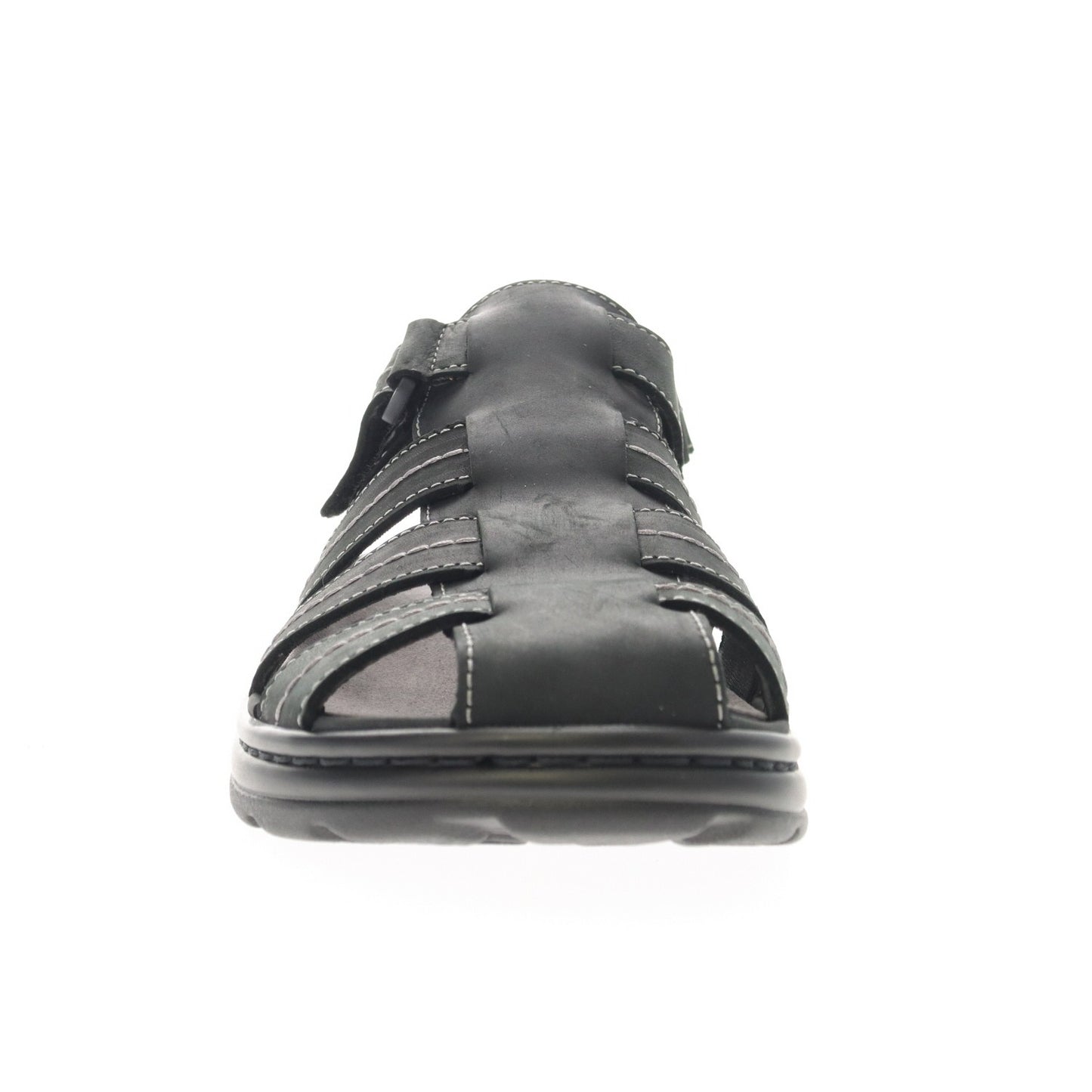 Propet Hunter Men's Fisherman Sandal - Black - front view