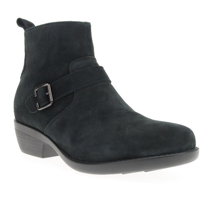 Propet Memphis Women's Boot - Black Suede - angle main