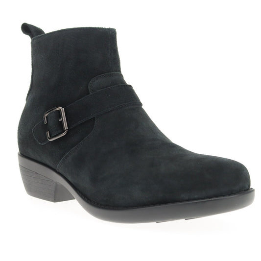 Propet Memphis Women's Boot - Black Suede - angle main