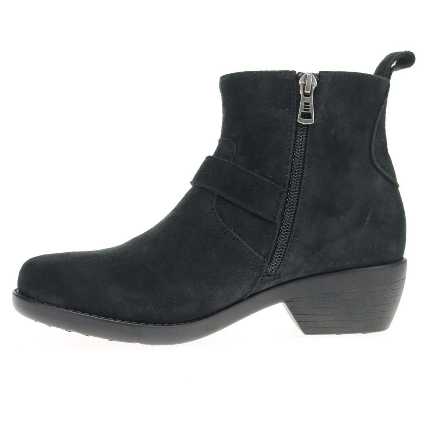 Propet Memphis Women's Boot - Black Suede - inside view