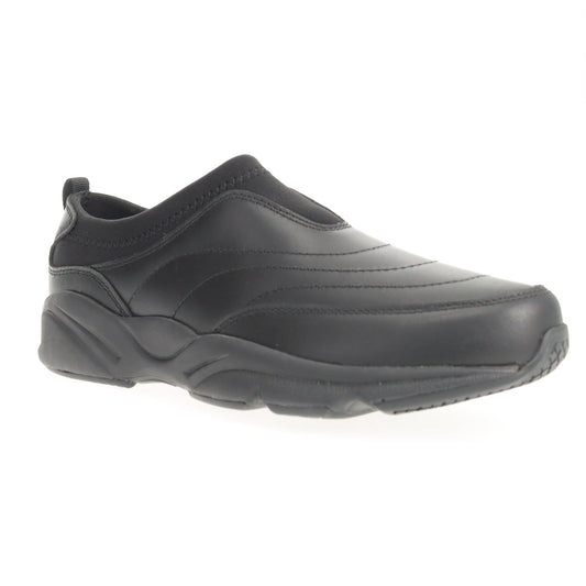 Propet Stability Slip-on Women's Walking Shoe - Black - angle main