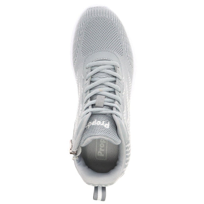 Propet TravelBound Hi Women's Sneakers - Grey - top view