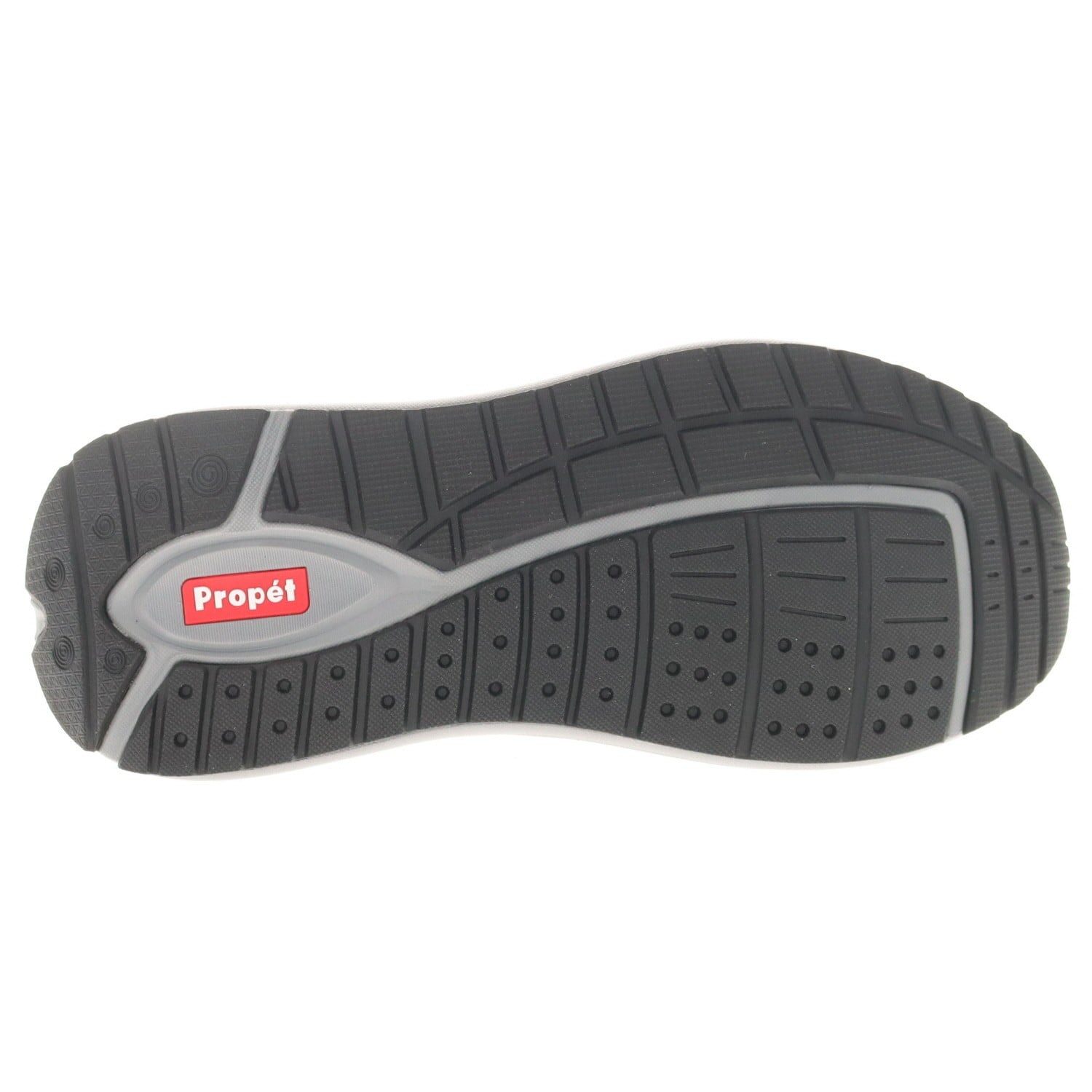 Propet Ultima Women's Walking Shoe - Black Suede - bottom view