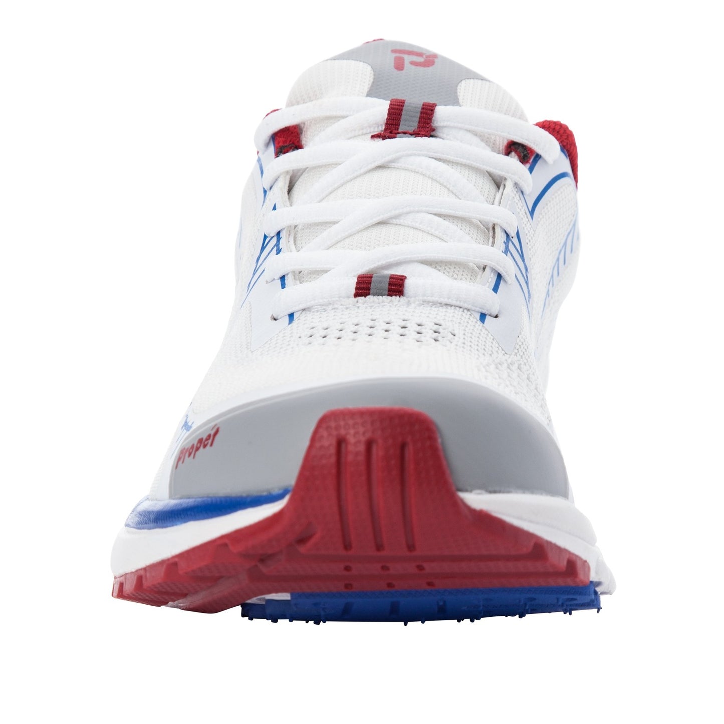 Propet Propet One LT 's Lace Up Athletic Shoes - White/Red - Front