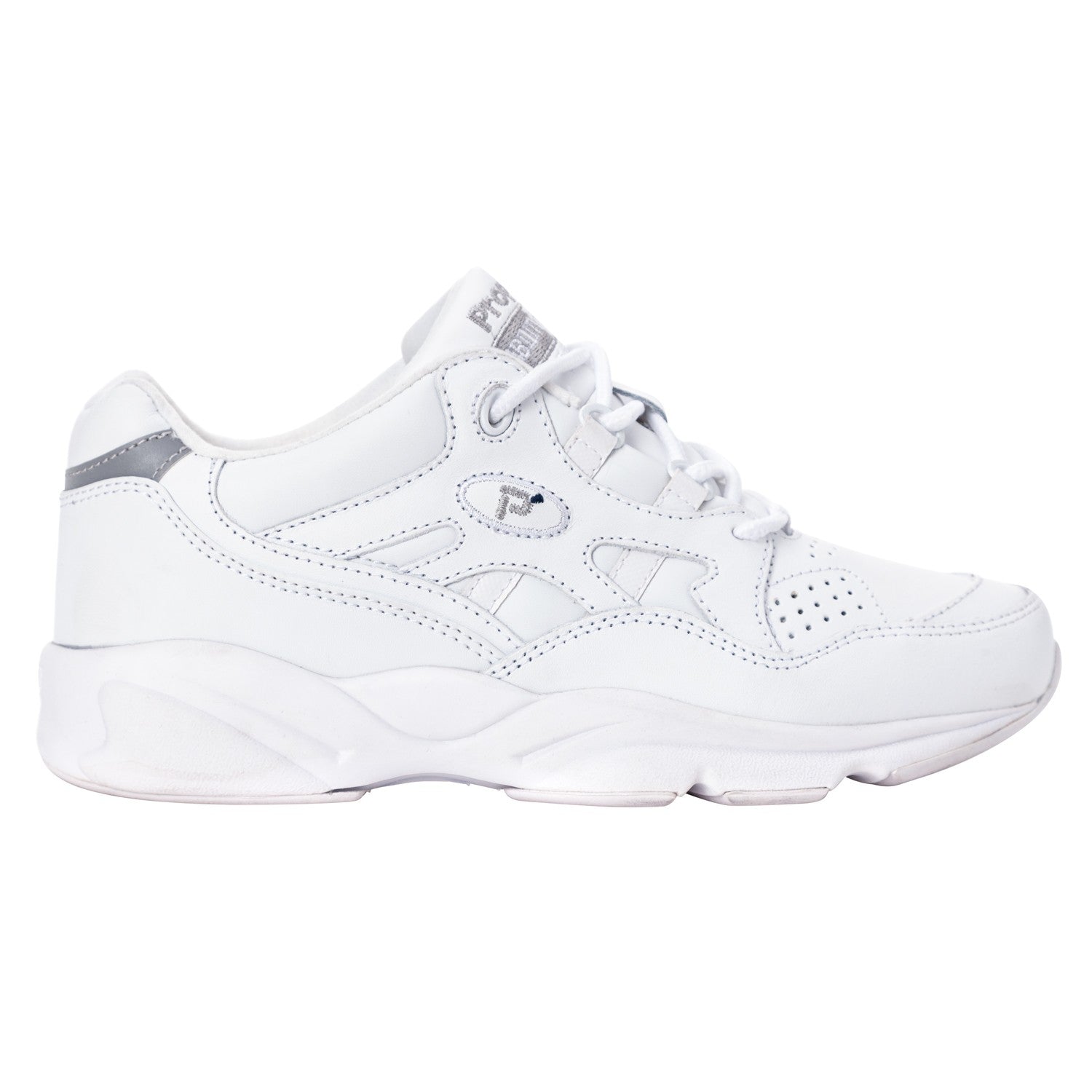 Propet Women's Stana Slip-Resistant Shoes - White - Outer Side