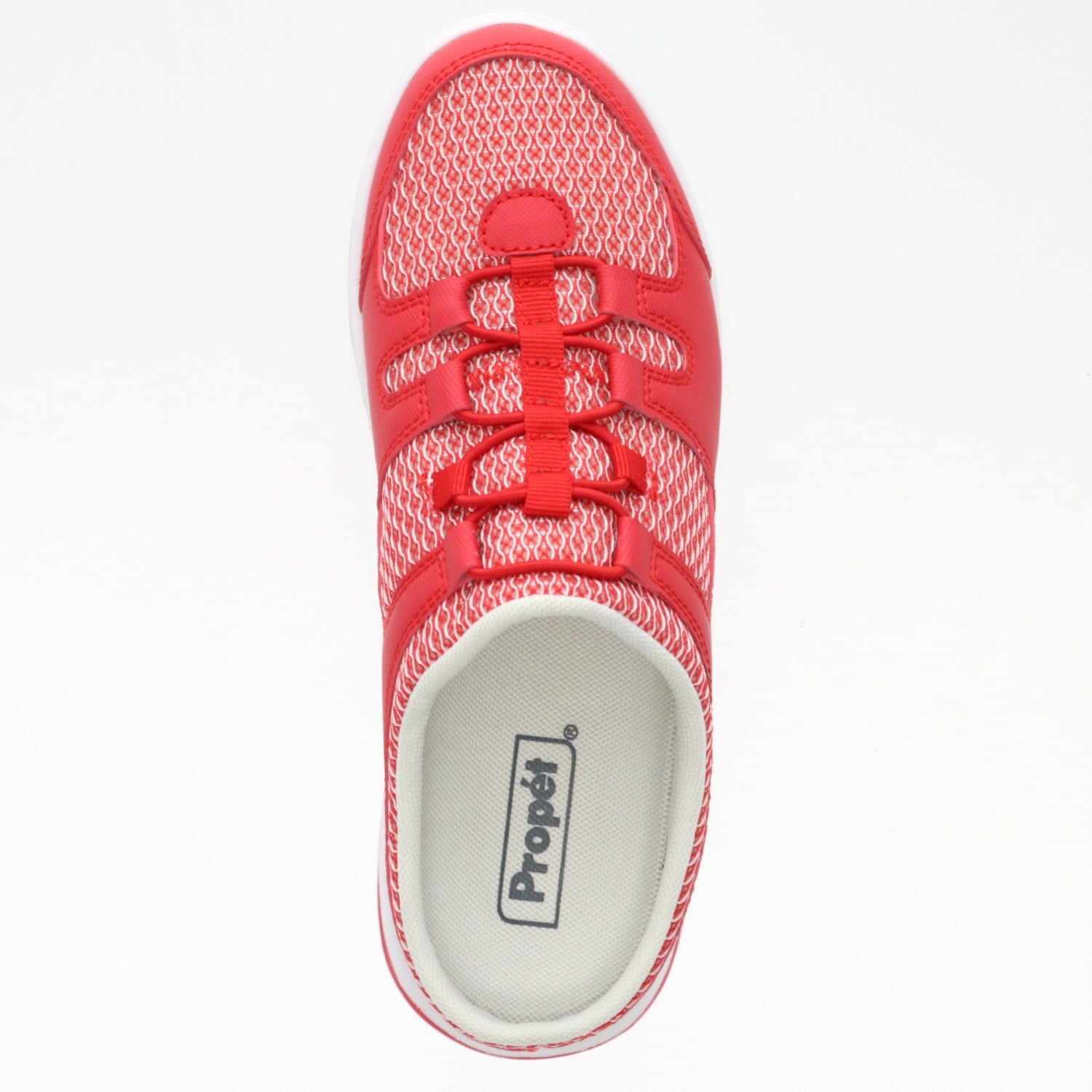 Propet Women's TravelActiv Slide Casual Shoes - Red - Top