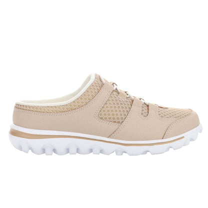 Propet Women's TravelActiv Slide Casual Shoes - Sand - Outer Side