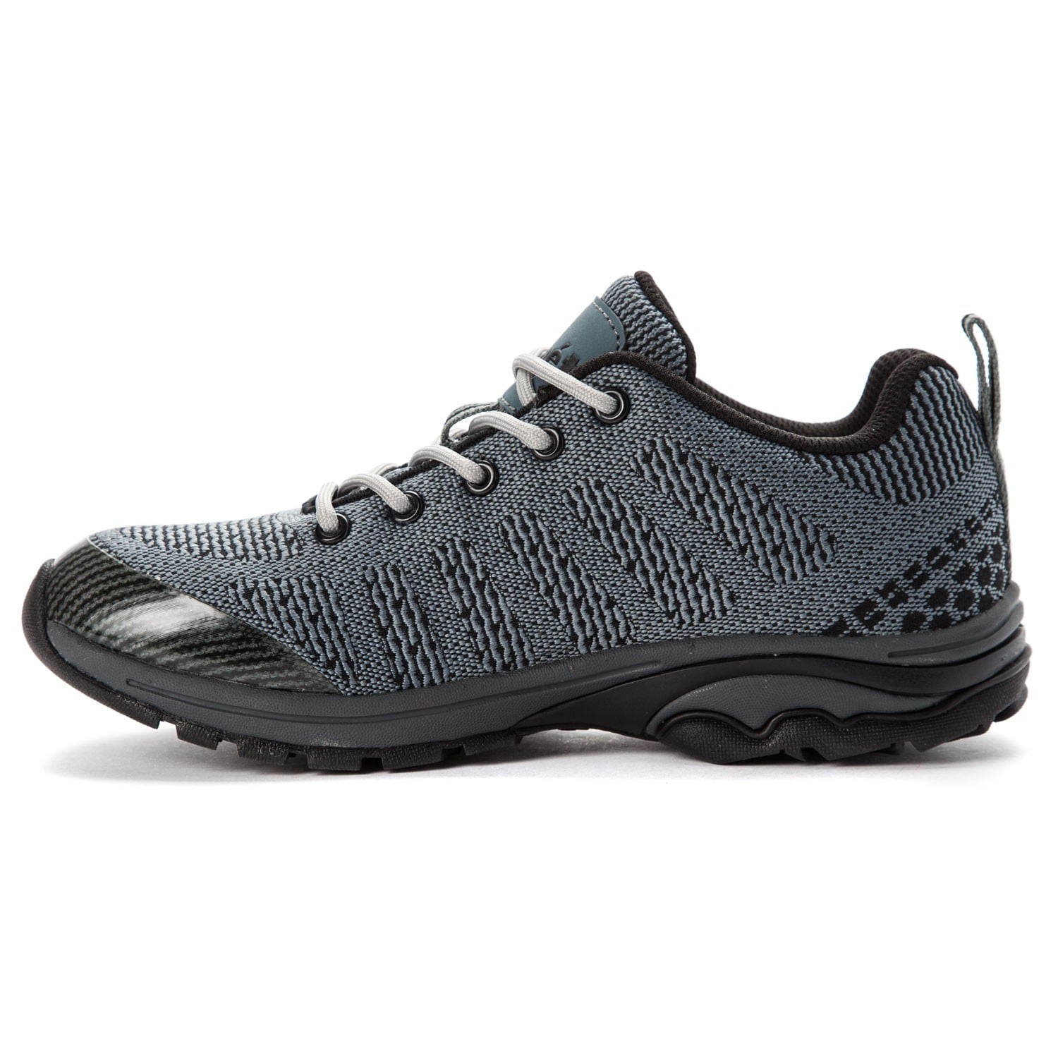 Propet Petra Women's Lace Up Boots - Dark Grey/Black - Instep Side